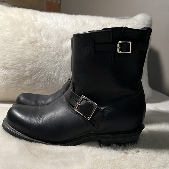 FRYE Engineer 8R Moto Leather Boots - Picture 3 of 7